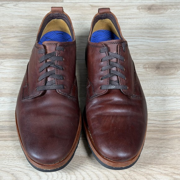 Timberland Bardstown Shoes Mens Size 9 Brown Leather Lace Up Casual Derby - Picture 3 of 8